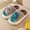 Coffee_A, variant on Kids Cartoon Bear Slippers - Warm Indoor Slip-On House Shoes for Boys and Girls Khaki,Size 3-4 Years