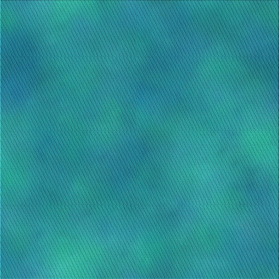 Ahgly Company Machine Washable Indoor Square Transitional Dark Cyan Green Area Rugs, 6' Square