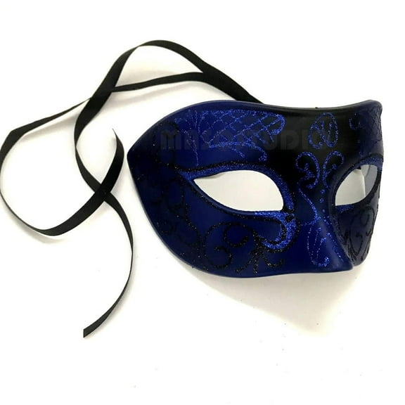 MASQSTUDIO WIDE Mens Masquerade Ball Mask Cosplay Mardi Gras Prom Dance Birthday Bachelor Party