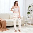 thumbnail image 5 of Dailycode Women's Pajama Pants Wide Leg Lounge Pj Bottoms With Pockets Cute Duck with Tie, 5 of 7