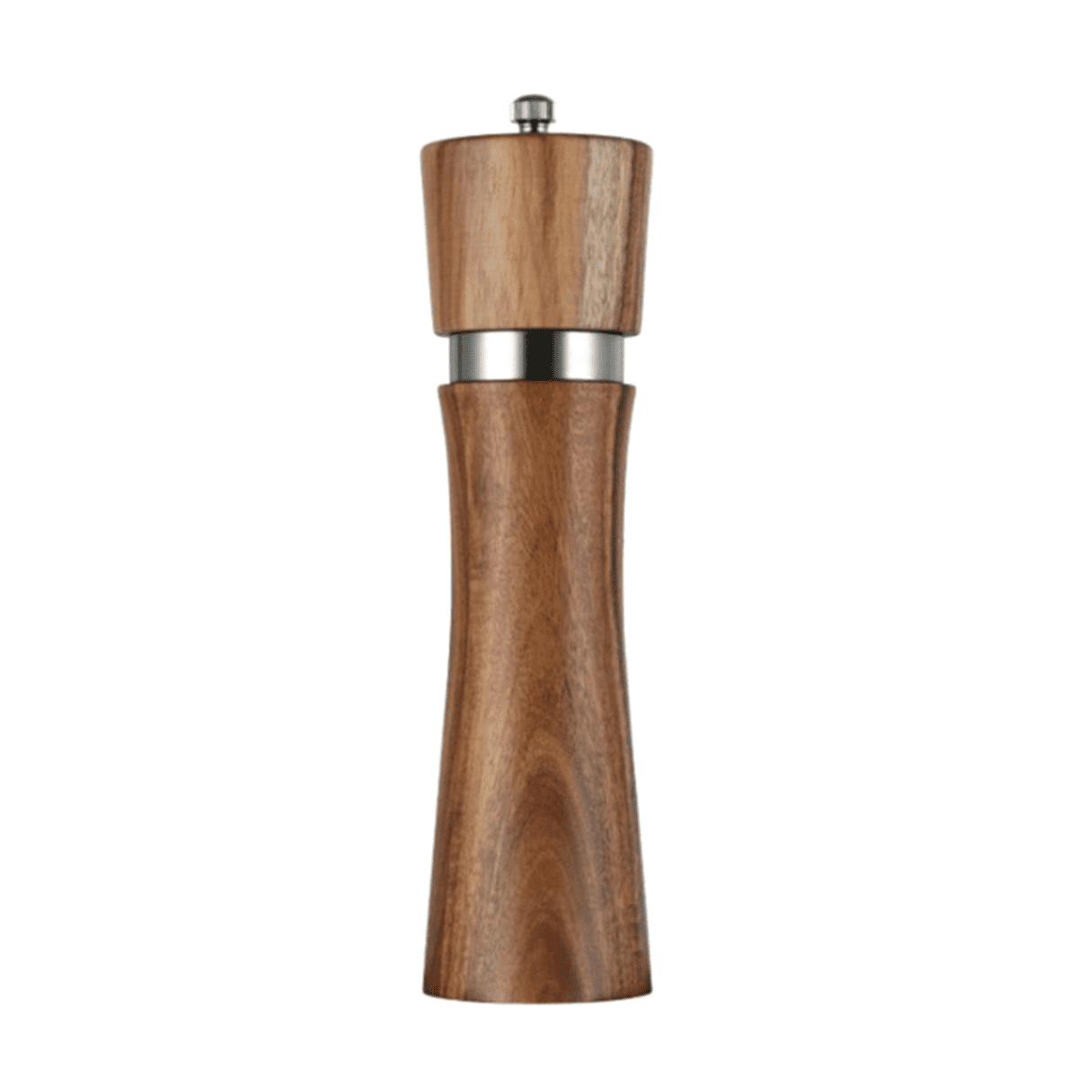 Salt and Pepper Mill Set with Mill Coaster, Adjustable Ceramic Grinder, Salt Mill, Stainless Steel Grinder, Pepper Mill