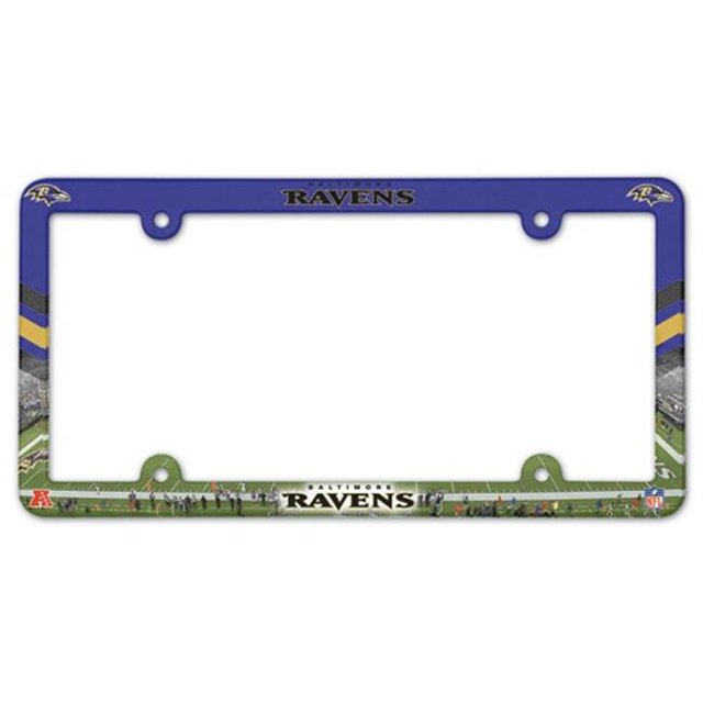 Baltimore Ravens License Plate Frame Plastic Full Color Style