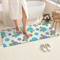 thumbnail image 4 of Pioneer Flower Floral Print Pattern Bathroom Rugs Mat, Non Slip Microfiber Bathroom Rug with Rubber Backing, Soft Mats for Bathroom Floor Tub Shower, 24"x60", 4 of 5