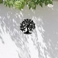 thumbnail image 5 of 1set Tree of Life Metal Wall Art Decor Rustic Sign Black Wall Sculptures Decorative Hanging Ornament Iron, 5 of 7