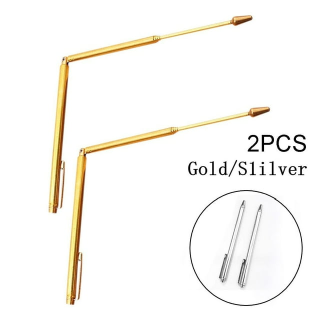 MYG 2X 99.9% Copper Detector Rod Metal Detector Rod for Water/Treasure/Finding Tools