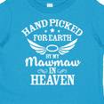 thumbnail image 4 of Inktastic Handpicked for Earth By My Mawmaw in Heaven with Angel Wings Boys or Girls Toddler T-Shirt, 4 of 5