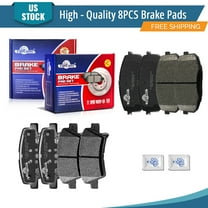 YXPCARS 8PCS Ceramic Brake Pads for Kia Soul 2014-2019 All Trim Levels, Front & Rear(D1397 D1544)