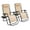 Beige, variant on WDZS Patio Zero Gravity Chair Outdoor Folding Lounge Chair Recliners Adjustable Lawn Lounge Chair with Pillow for Poolside, Yard and Camping (Grey)