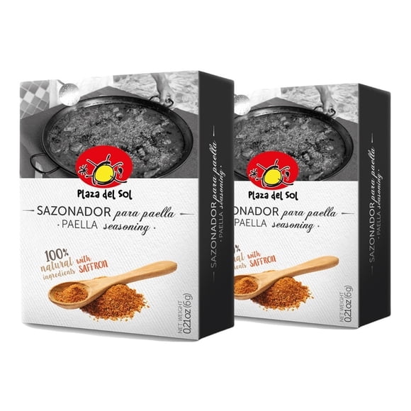 Plaza Del Sol, Sazonador Para Paella, 6 Gramos, 2 Piezas