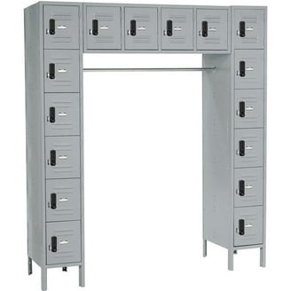 Global Industrial 299231 Z-Style 2-Tier 6 Door Digital Wood Locker