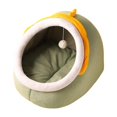 thumbnail image 2 of Cat Bed for Indoor Cats, Machine Washable Cat Beds, Beds Small Dogs, Puppy, Kitty, Kitten, Rabbit, Slip & Water Resistant Bottom , S S, 2 of 9