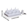 thumbnail image 3 of Rechargeable Tea Lights Flameless Candles With Remote Led Candles With Timer Battery Operated Candles For Home Decor Flameless Centerpiece Table Dec, 3 of 5