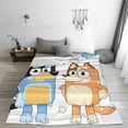 thumbnail image 2 of Lsque Bluey Pattern Fuzzy Fleece Throw Blanket Extra Large,Super Soft,Fluffy and Warm Blankets for Couch,Bed,All Season Use (40"x30"), 2 of 7