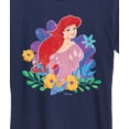 thumbnail image 3 of Disney Princess - Ariel And Flowers  - Women's Short Sleeve Graphic T-Shirt, 3 of 5