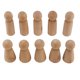 thumbnail image 2 of 100 Piezas 65 mm Munecas de Clavija de Madera Sin Terminar Pequena Muneca de Madera Cuerpos Personas Decoraciones,Color de Madera, 2 of 5