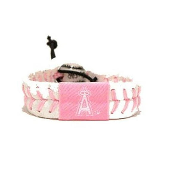 GameWear GWBBWASP Gamewear MLB Leather Wrist Band- Nationals- Pink