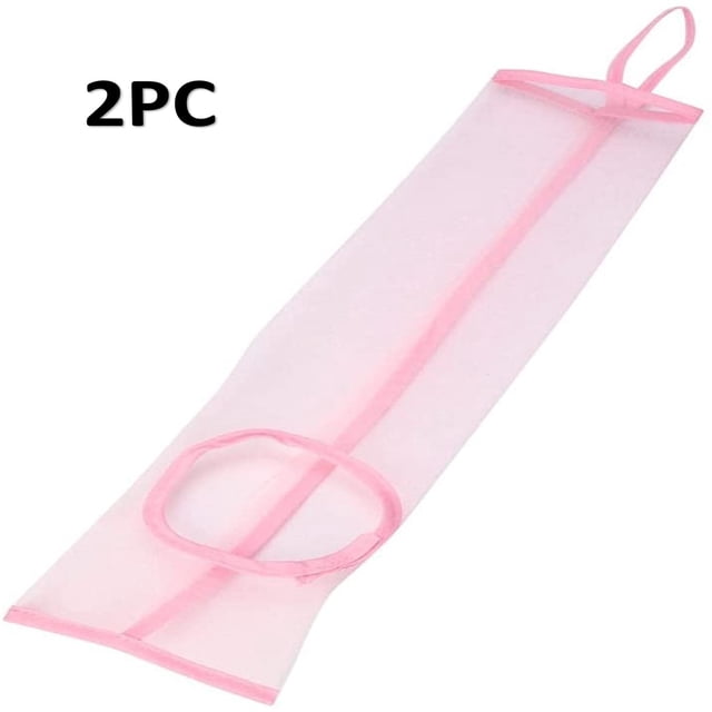 Fiudx Bolsa de Malla para Comestibles, Transpirable, para Colgar Verduras, Diseño Ligero y Plegable, Conexión de Tubo de Pvc, Versátil para Frutas y Verduras, Organizador de Cocina, 11,5 X 43 Cm, Paq