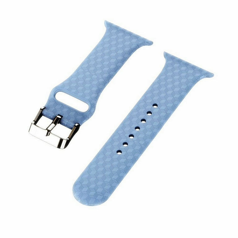 Silicone Strap For Apple Watch band 44mm 40mm 45mm 41mm 44 mm soft  Breathable watchband bracelet iWatch Series 3 4 5 6 SE 7 bands - Tint  Tropical Twist 