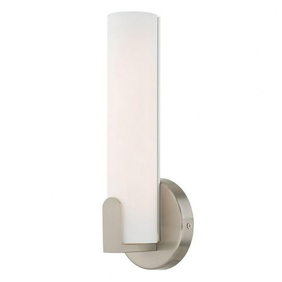 10W Led Ada Wall Sconce in Modern Style 4.38 inches Wide By 12 inches High-Brushed Nickel Finish Bailey Street Home 218-Bel-3110377