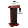 thumbnail image 2 of Oklahoma Sound Orator Series Lectern with Wireless Handheld Mic in Mahogany, 2 of 2