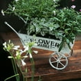 thumbnail image 3 of VintageFlower Market Metal Cart - Modern Farmhouse Decor - Vintage Home Decor - Indoor Planter, 3 of 7