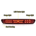 thumbnail image 3 of PIT66 LED Bar 3rd Brake Light X Type High Mount Stop Light Rear Tail Cargo Lamps Red Lens Chrome Housing Fit for  2004-2012 Colorado/Canyon, 3 of 9