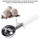 thumbnail image 1 of White - Stainless Steel Ice Cream Scoop Fruit and Vegetable Teaspoon Kitchen Gadget (Size: 7.8cm), 1 of 4