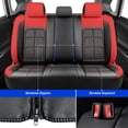 thumbnail image 6 of Car Seat Cover Fit for Toyota Venza 2009-2020,Breathable Seat Protector,Scratch Resistant Anti-Slip Protection Fast Install Easy Clean Red,Full Set(2 Row 5 Seats), 6 of 12