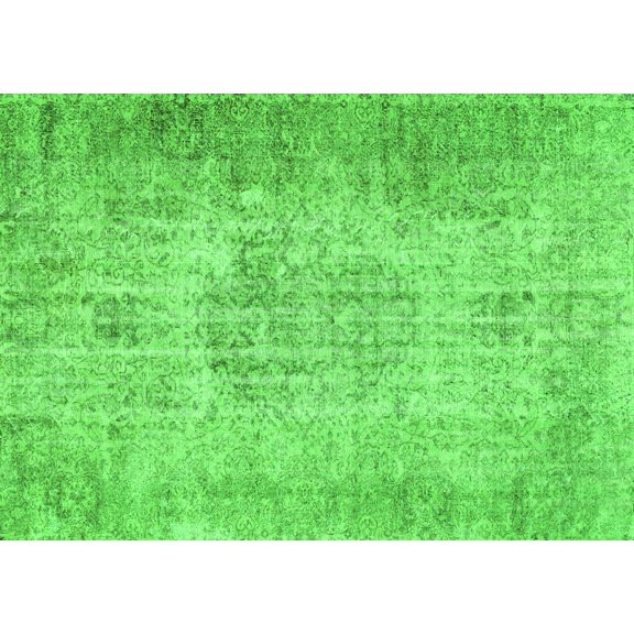 Ahgly Company Indoor Rectangle Persian Green Traditional Area Rugs, 5' x 7'