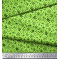 thumbnail image 3 of Soimoi polyester Crepe Fabric Snowflake Artistic Print Sewing Fabric Yard 52 Inch Wide, 3 of 3