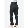 thumbnail image 3 of Roaman's Women's Plus Size Petite Essential Stretch Yoga Pant, 3 of 5