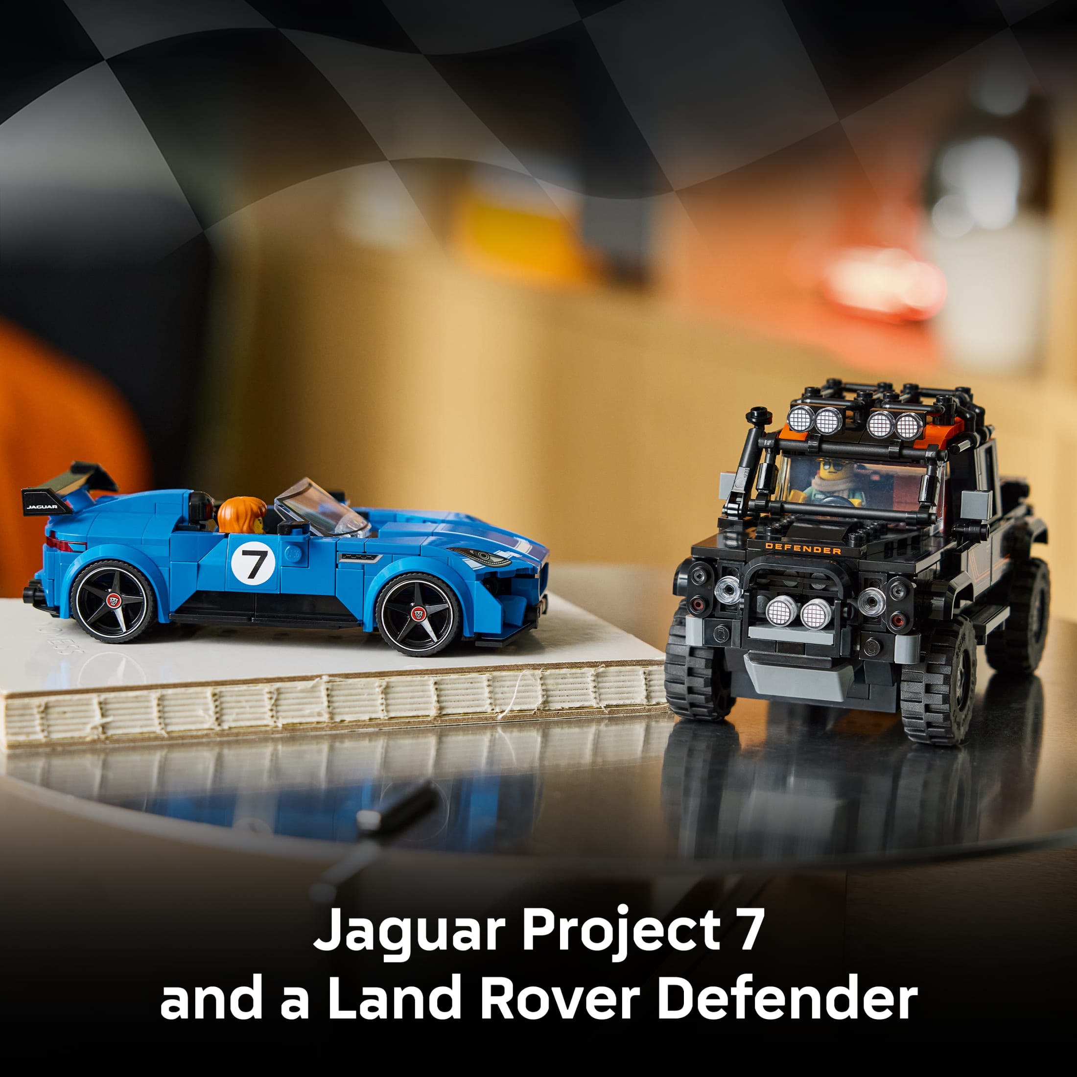 LEGO Speed Champions Jaguar Project 7 y Land Rover Defender - Juguete de Construcción para Niños y Niñas, Mayores de 10 Años - Auto de Juguete para Niños - Características Detalladas - Regalo para Cumpleaños - 77264 4