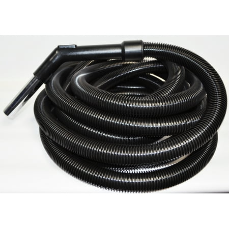 Central Vacuum Cleaner Hose Assembly 30Ft Crushproof Vacu-Maid/Vacuflo-Black