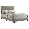 thumbnail image 3 of Dorian Fabric Upholstered Full Panel Bed Taupe, 3 of 8