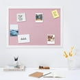 thumbnail image 2 of Framed Linen Bulletin Board x es Fabric Jewelry Organizer Pinboard for Wall Memory Memo Pin Board Pink Linen with Frame, 2 of 7