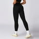 thumbnail image 4 of Pantalones de Yoga acanalados para mujer, mallas deportivas de cintura alta con realce, mallas superelásticas para entrenamiento de gimnasio, pantalones para correr, 4 of 5