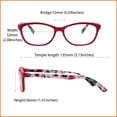 thumbnail image 3 of EYEGUARD 8 Pairs Muticolor Reading Glasses For Women，Lightweight Fashion Readers with Spring Hinges +1.50, 3 of 6
