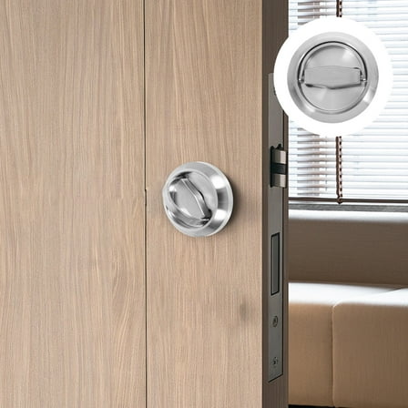 MLINS 2 Pcs Low Profile Door Handle Concealed Flush