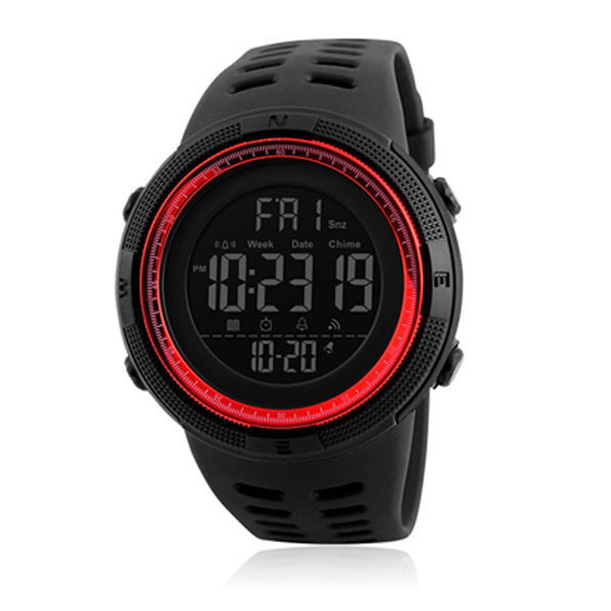 digital watch with date and time