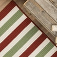 thumbnail image 4 of Rudolf Reversible Holiday Rug Red/Green/White 42" x 66", 4 of 5