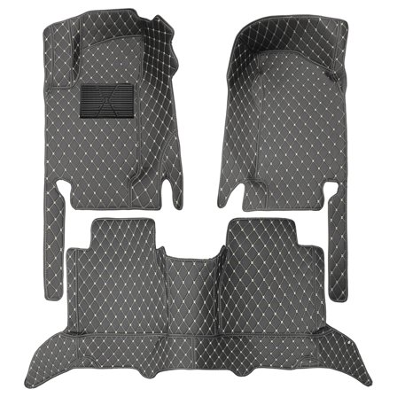 Tuqiang Floor Mats Mercedes-Benz E-Class 2009–2016 W212 Car Floor Surface Protection System with High-Quality Leather Black and Beige