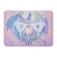 thumbnail image 1 of POGLIP Angel and Demon Pinup Nouveau Eclectic Intricate Rich Detailed Doormat Floor Rug Bath Mat 30x18 inch, 1 of 1