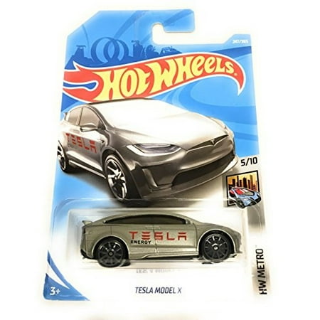 Hot Wheels 2018 50th Anniversary Hw Metro Tesla Model X 247365 Silver