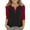 Red, variant on WMTBSRSW Raglan 3/4 Sleeve Tops for Girls Casual Basic Tees Fall Winter Color Block Henley Shirts Blouse 3-14 Years3 Years