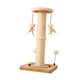 thumbnail image 2 of Rascador para gatos de interior, poste rascador para gatos, protector de muebles exclusivo con bolas colgantes, cuerda de sisal para gatos, 2 of 9