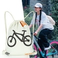 thumbnail image 3 of WEST BIKING Versatile Drawstring Backpack for Sports & Travel - Large Capacity, Durable Polyester Cotton, 8L Storage, White, 3 of 6