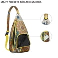 thumbnail image 2 of Explorer Sling Bag for Women - Boho Floral Print Crossbody Backpack, Lightweight Waterproof, 2 of 4
