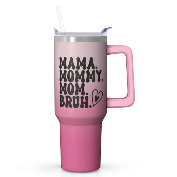 Mom Life Gift Tumbler 40oz - Stainless Steel Insulated - Perfect Birthday Christmas Mothers Day Gift for Mom Women