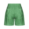 thumbnail image 4 of AXXD Women Shorts Cargo Shorts,Casual Shorts,Straight-Leg,Solid,Striped,Green,2XL (US:12),, 4 of 5