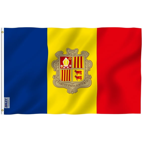 ANLEY Fly Breeze 3 ft x5 ft Andorra flag - Andorran Flags Polyester